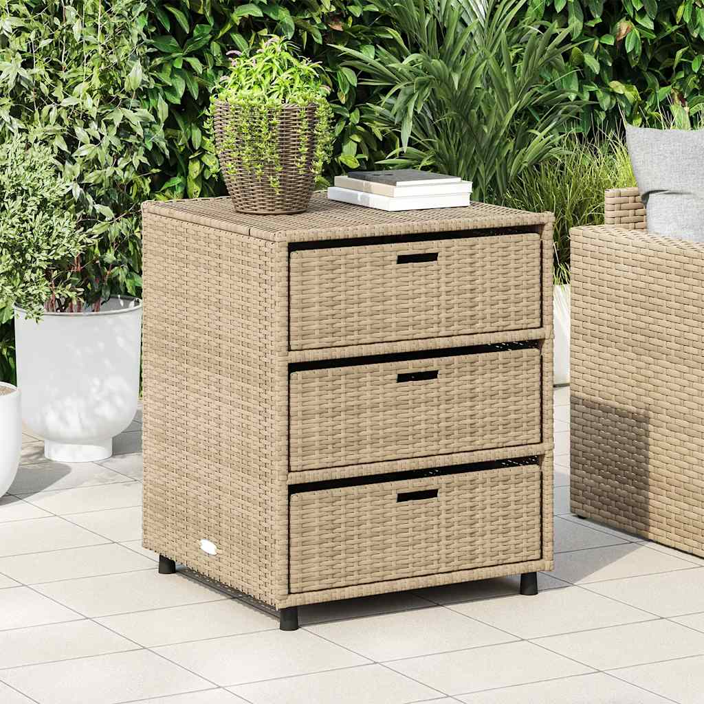 Polyrattan Garden Cabinet