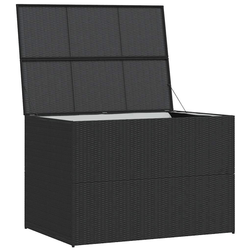 Garden-Auflagenbox Schwarz 150X100X100 Cm Poly Rattan