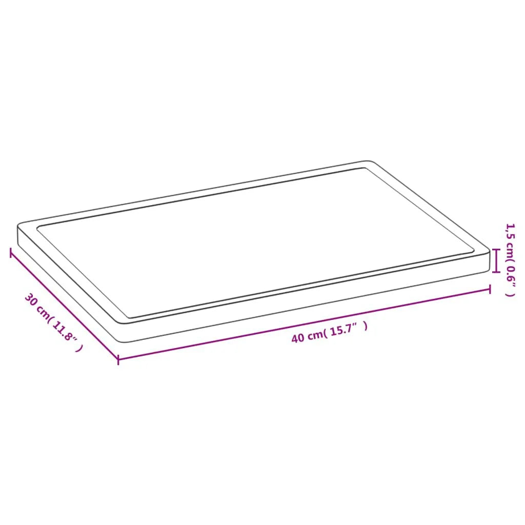 Schneidebrett 40X30X1,5 Cm Bambus