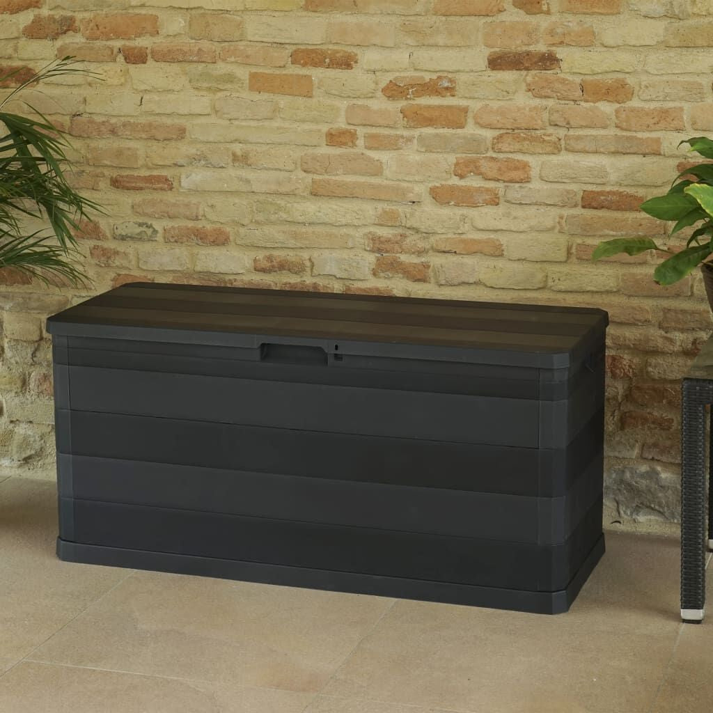Gartenbox Schwarz 117×45×56 Cm