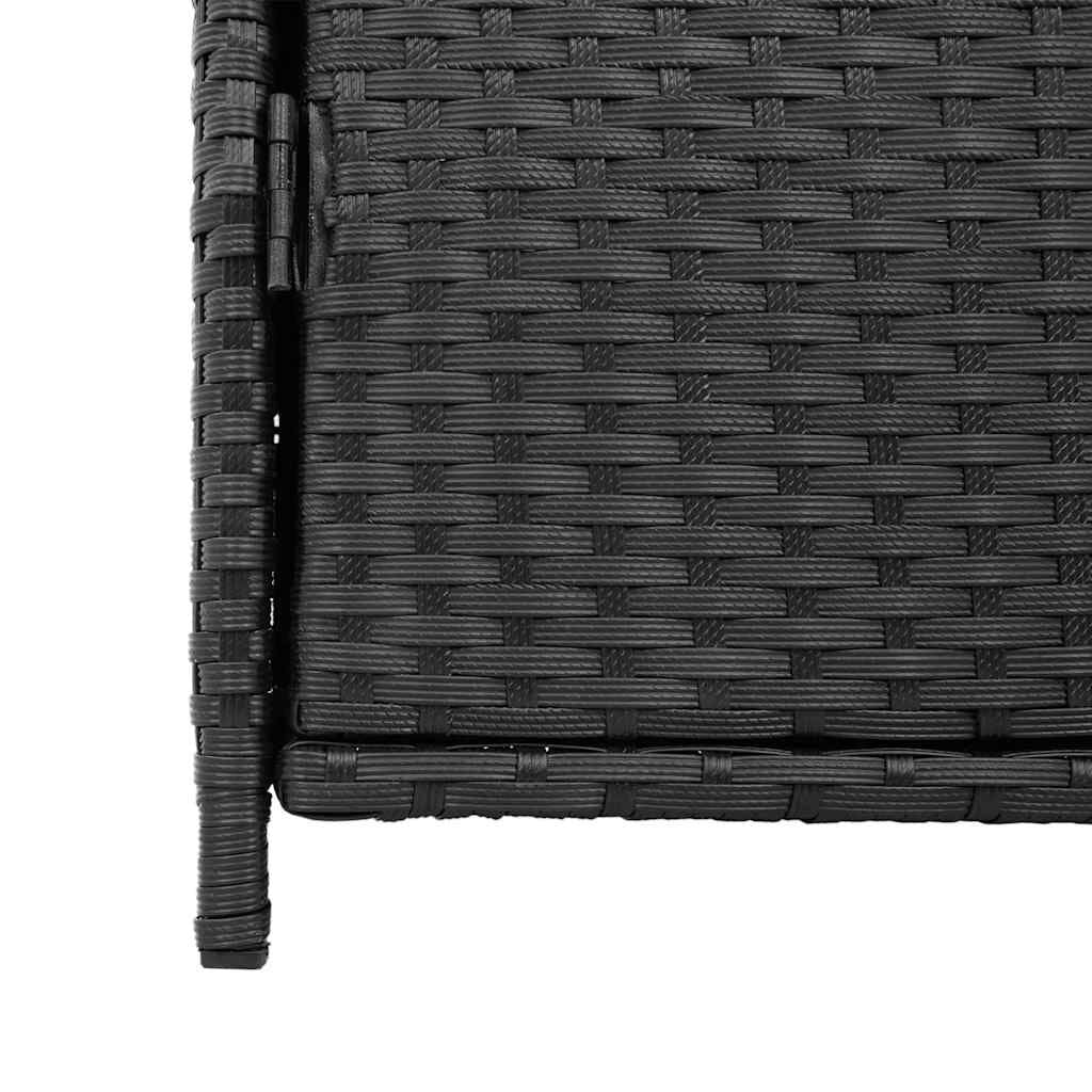 Gartenschrank Schwarz 55X59X80 Cm Poly Rattan
