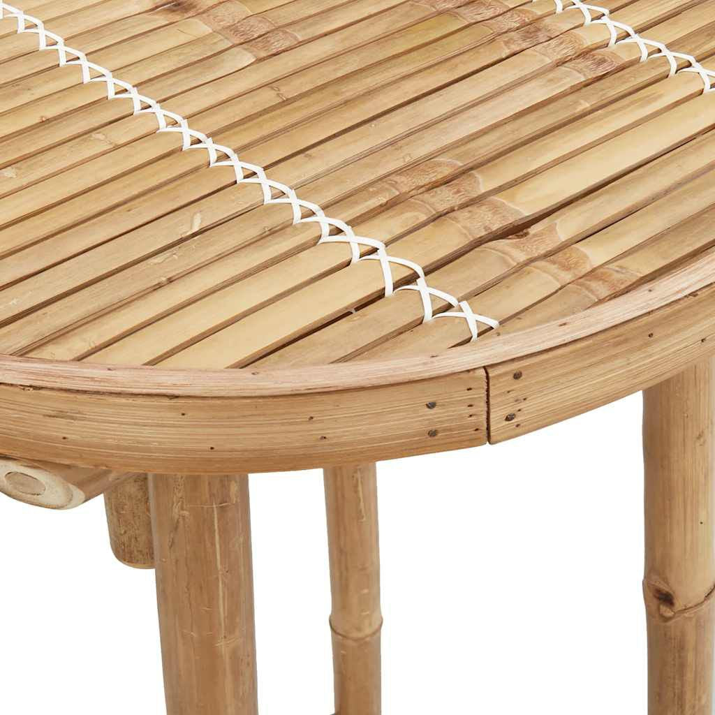 Garten-Bartisch Rund Ø55X100 Cm Bambus