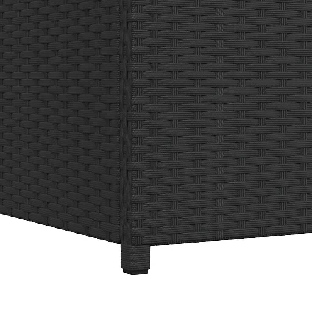 Garten-Auflagenbox Schwarz 120X50X60 Cm Poly Rattan