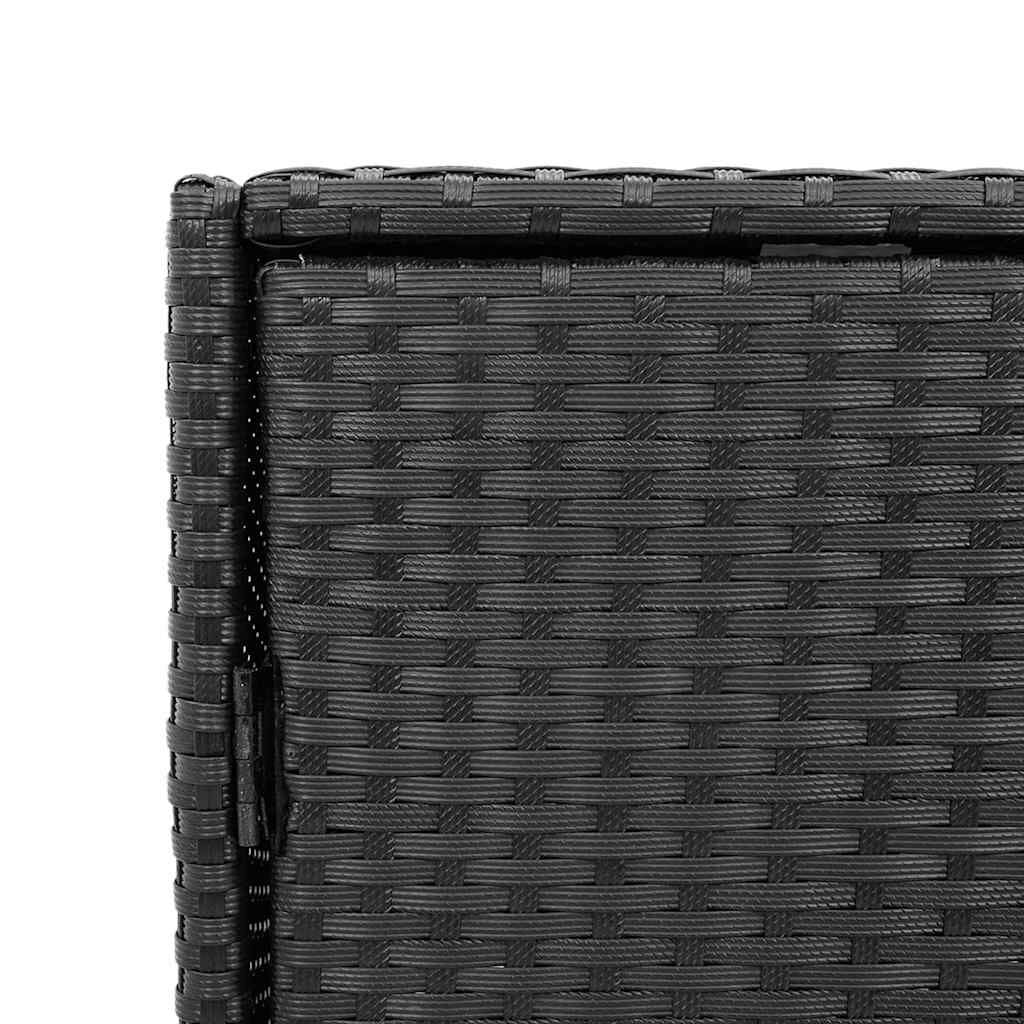 Gartenschrank Schwarz 83X45X76 Cm Poly Rattan