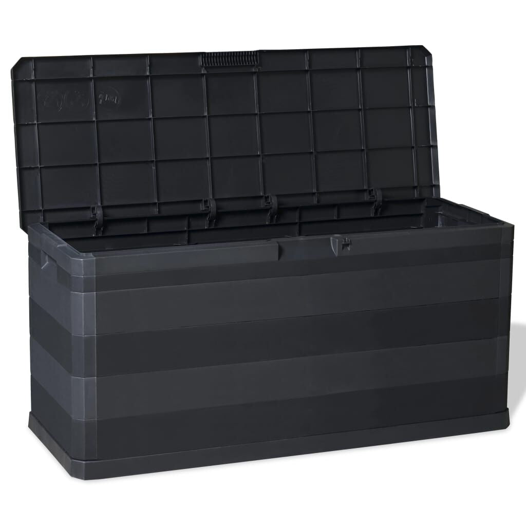 Gartenbox Schwarz 117×45×56 Cm