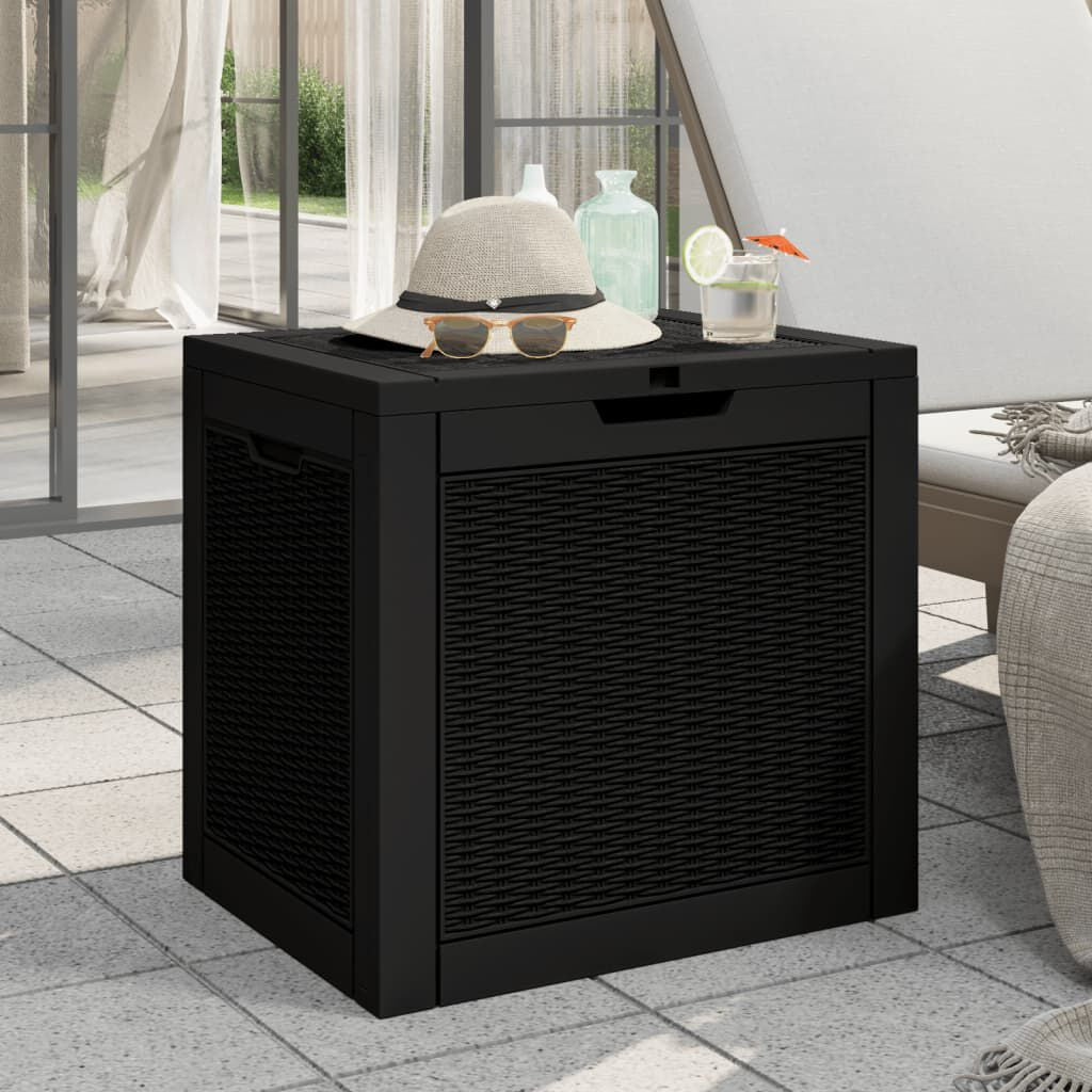 Gartenbox Schwarz 55,5X43X53 Cm Polypropylen