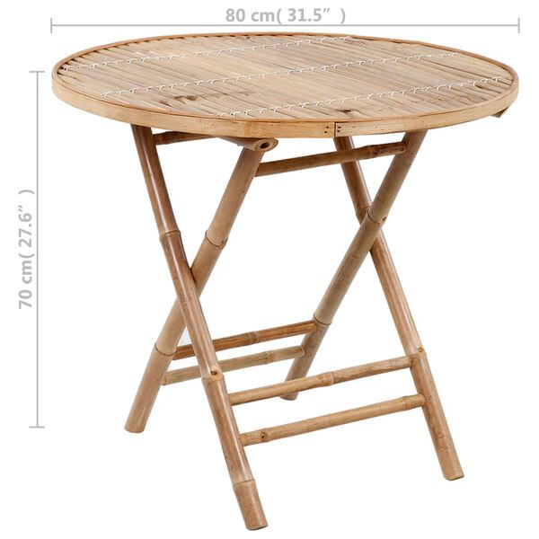 Bamboo Outdoor Dining Set