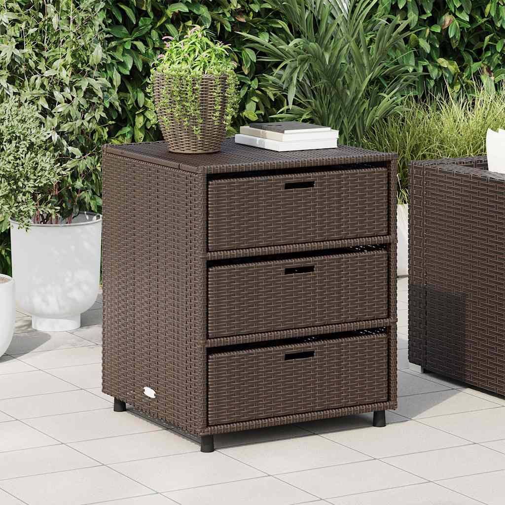 Polyrattan Garden Cabinet