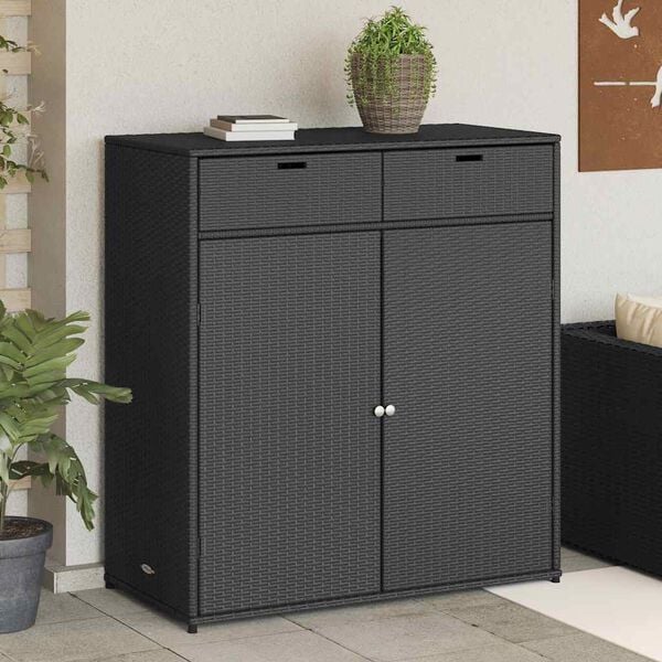 Polyrattan Storage Cabinet