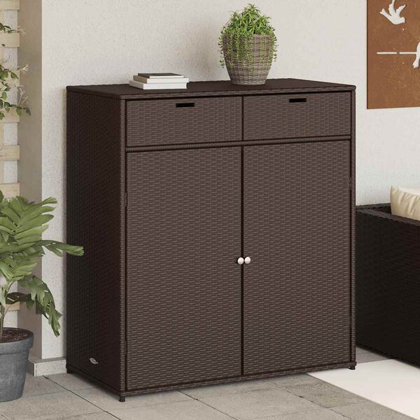 Polyrattan Storage Cabinet