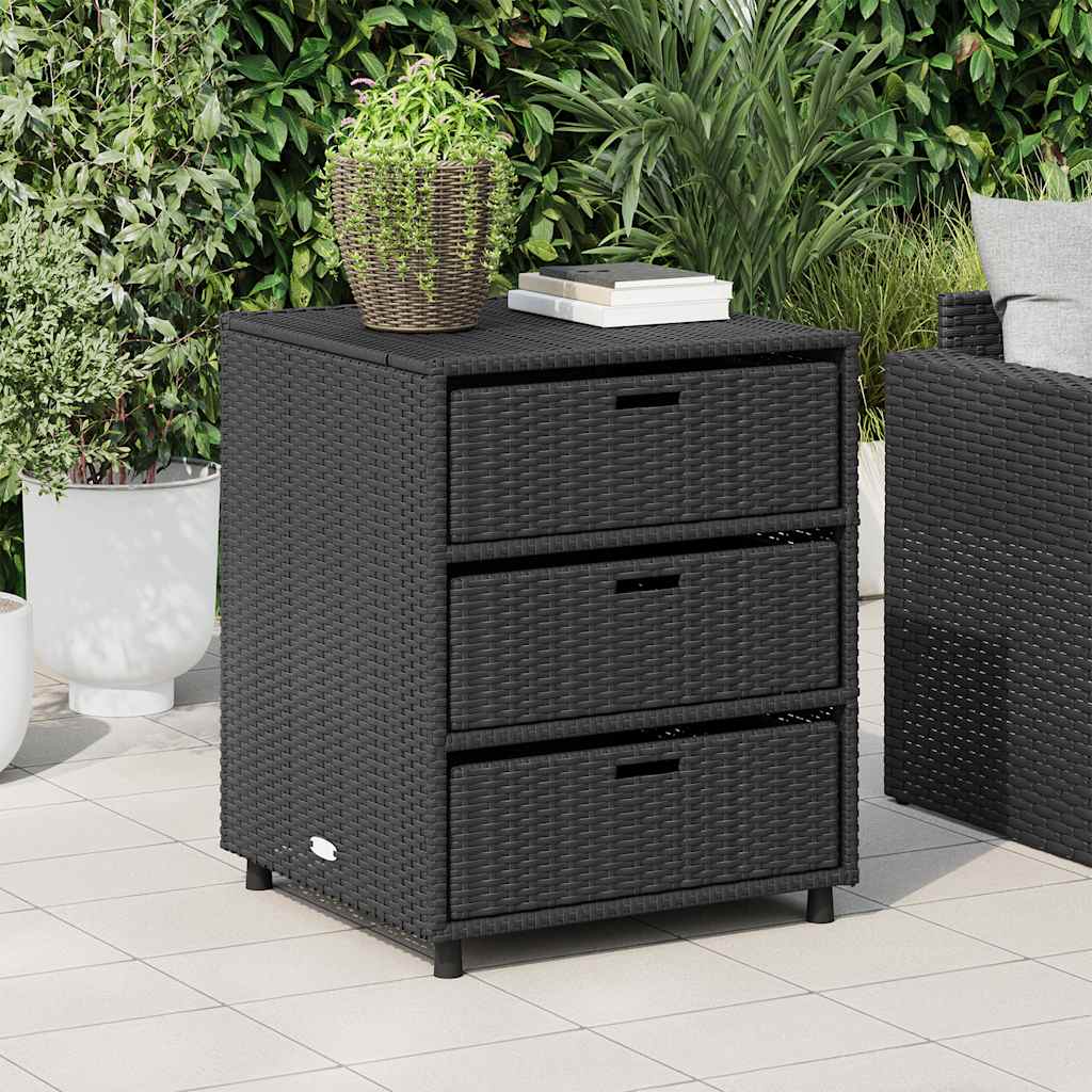 Polyrattan Garden Cabinet