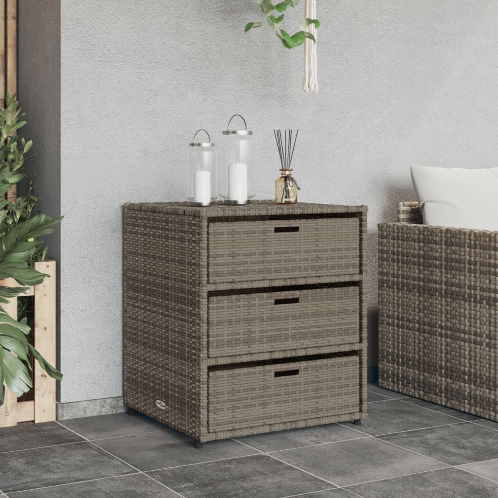 Polyrattan Garden Cabinet